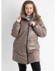 0076-2 МОККО ПОЛУБАТАЛЬНАЯ куртка женская удлиненная из экокожи на синтепоне (3 ед.размеры:48.50.52): артикул 1131658
