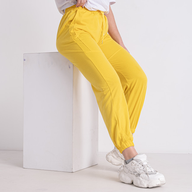 0021-8 желтые женские спортивные брюки (X&D, двунитка, 6 ед. размеры: S. M. L. XL. 2XL. 3XL) X&D : артикул 1143941