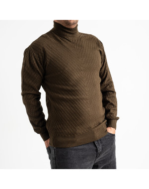 1007-7 Pamuk Park ХАКИ свитер мужской машинная вязка (3 ед. размеры: M.L.XL)