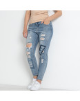 3198 голубые женские джинсы (4 ед. размеры норма: M. L. XL. 2XL): артикул 1146273
