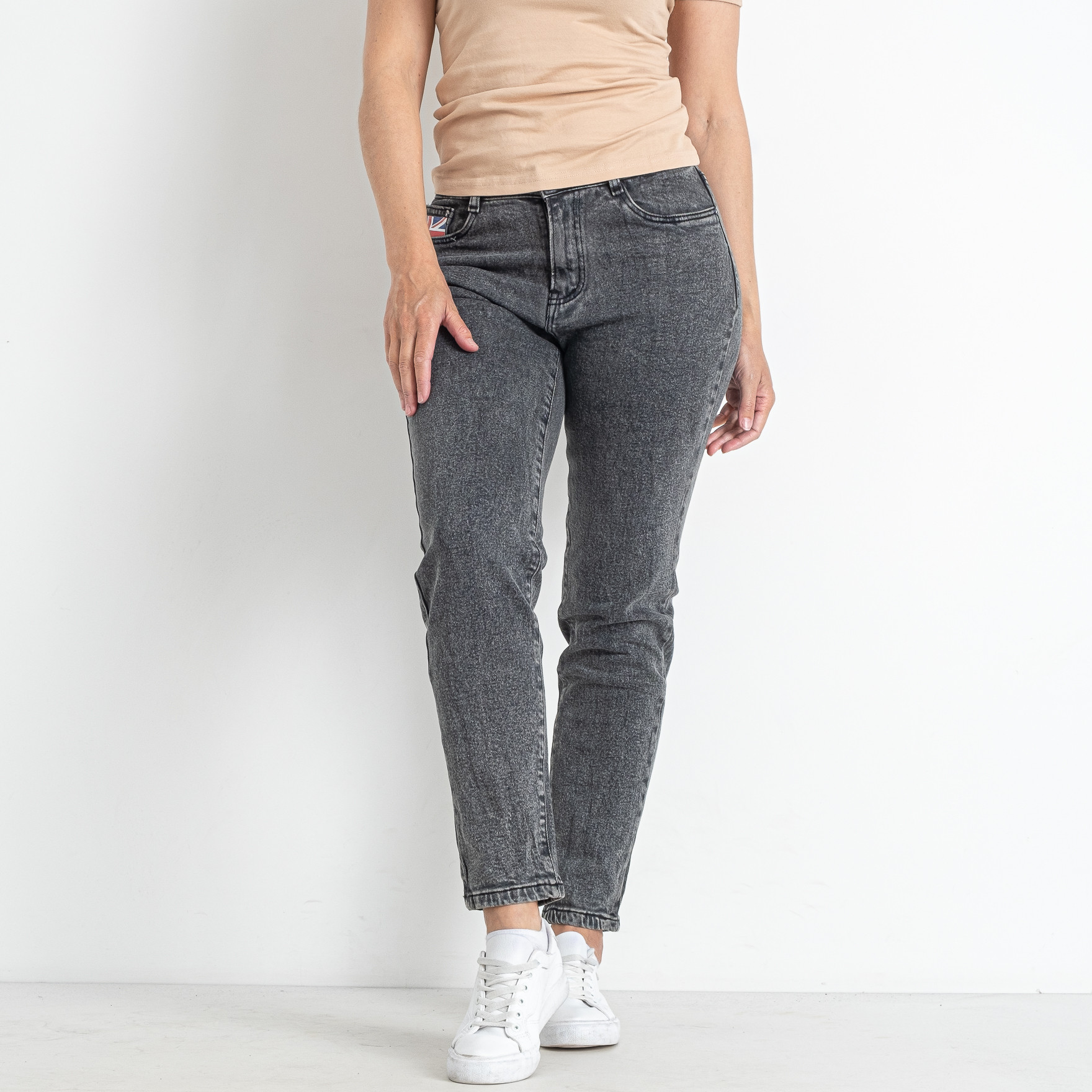 1102-2 серые женские джинсы (6 ед. размеры полубатал: 28. 29. 30. 31. 32. 33)