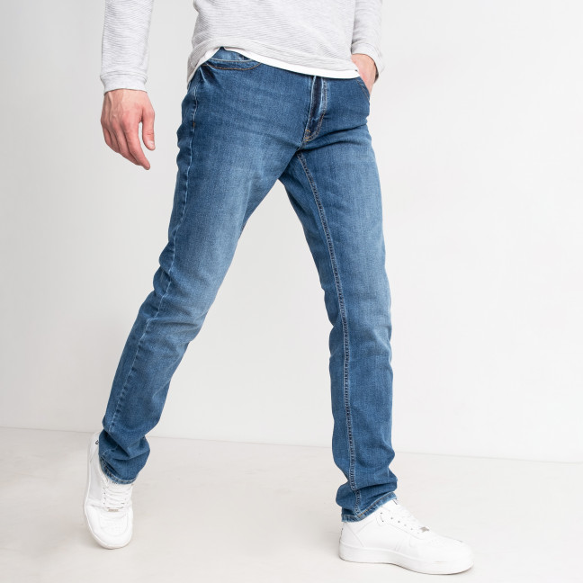 3360 джинсы турецкие мужские синие стрейчевые (7 ед. размеры: 30.31.32.33.34.36.38) Джинсы: артикул 1139997