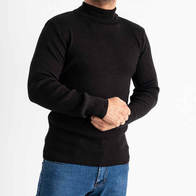 1070-1 Pamuk Park ЧЁРНЫЙ свитер мужской машинная вязка (3 ед. размеры: M.L.XL) Pamuk Park: артикул 1139384