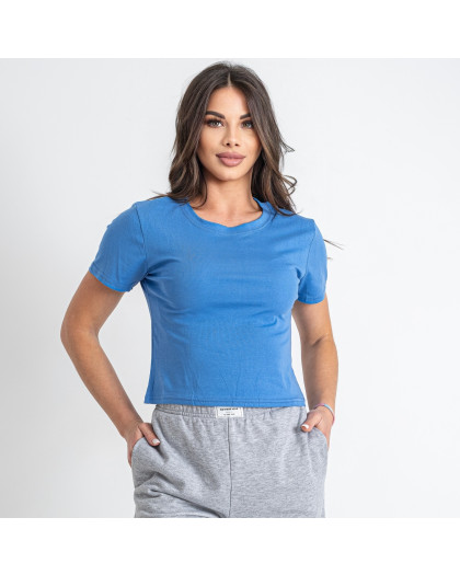 54004-42* голубая женская футболка (LEVISHA, 3 ед. размеры норма: M. L. XL) выдача на следующий день LeVisha
