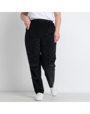 90117-1 черные женские брюки (вельвет, 4 ед. размер на бирках: 14, соответствуют полубаталу: L) 