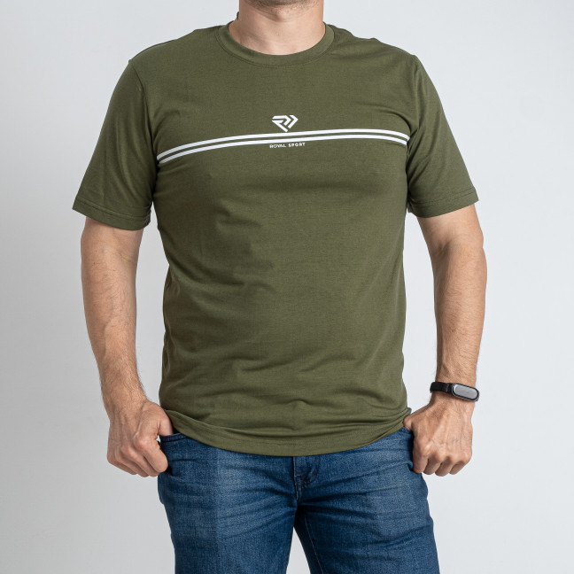 0854-75 зеленая мужская футболка (ROYAL SPORT, 6 ед. размеры норма: S. M. L. XL. 2XL. 3XL) Royal Sport: артикул 1146376