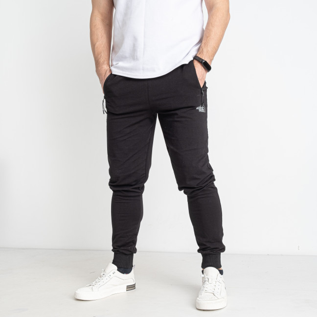 00111-16 черные мужские спортивные штаны (6 ед. размеры норма: 48. 48. 50. 52. 54. 56)  Спортивные штаны: артикул 1145288