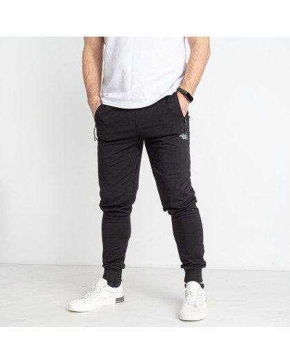 00111-16 черные мужские спортивные штаны (6 ед. размеры норма: 48. 48. 50. 52. 54. 56)  Спортивные штаны