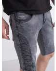 7041 серые мужские джинсовые шорты (FANGSIDA, стрейчевые, 8 ед. размеры молодежка: 27. 28. 29. 30. 31. 32. 32. 33): артикул 1146392