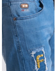 7090* синие мужские джинсовые шорты (FANGSIDA, стрейчевые, 8 ед. размеры батал: 32. 33. 33. 34. 34. 36. 36. 38) выдача на следующий день: артикул 1146393