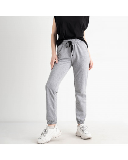 0021-66 СВЕТЛО-СЕРЫЕ 5`th Avenue спортивные брюки женские из турецкой двунитки (4 ед.размеры: S.M.L.XL) демисезон 5`th Avenue
