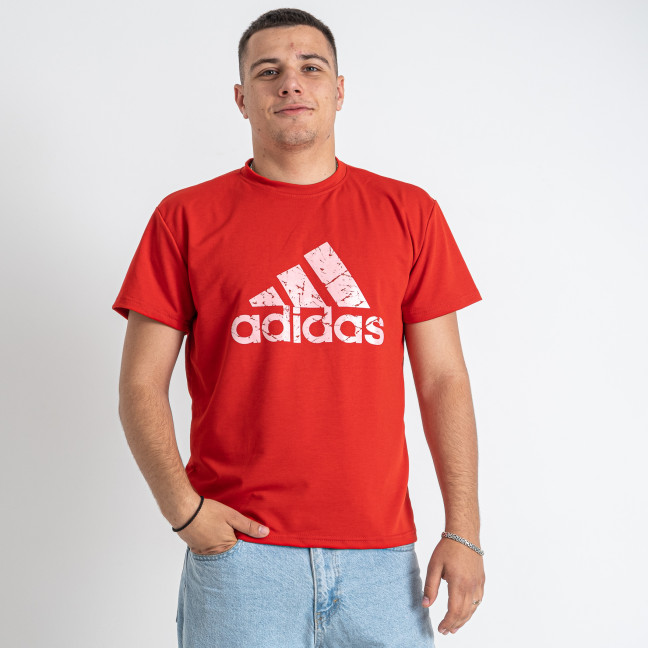 9836-4 красная мужская футболка (турецкий трикотаж, принт, 5 ед. размеры норма: 46. 48. 50. 52. 54, маломерит на 2 размера) Футболка: артикул 1146463