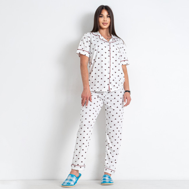 4565-10* белая женская пижама (4 ед. размеры норма: S. M. L. XL) выдача на следующий день Пижама: артикул 1146522
