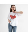 1658 МИКС 2-Х ЦВЕТОВ футболка женская с принтом (2 ед. размеры: универсал 42-46): артикул 1134784