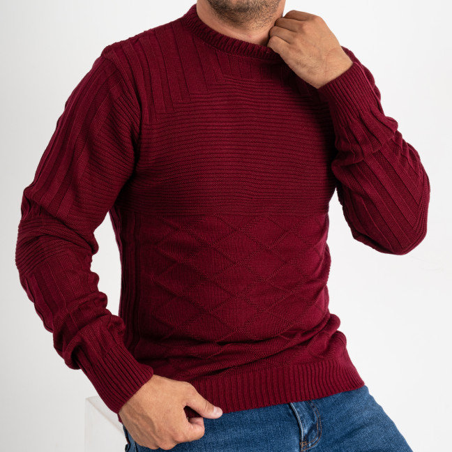 1055-5 Pamuk Park БОРДО свитер мужской машинная вязка (3ед. размер: M.L.XL) Pamuk Park: артикул 1138236