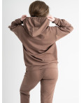 0538-191 СВЕТЛО-БЕЖЕВЫЙ ПОЛУБАТАЛЬНЫЙ спортивный костюм женский из турецкой двунитки (3 ед. размеры : 48.50.52): артикул 1133966
