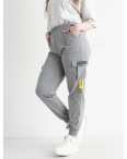 3018-6 ЛАСТОЧКА СЕРЫЕ спортивные брюки женские полубатальные (4 ед.размеры на бирке: L-3XL сответствуют М-2XL): артикул 1134274