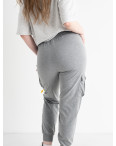 3018-6 ЛАСТОЧКА СЕРЫЕ спортивные брюки женские полубатальные (4 ед.размеры на бирке: L-3XL сответствуют М-2XL): артикул 1134274