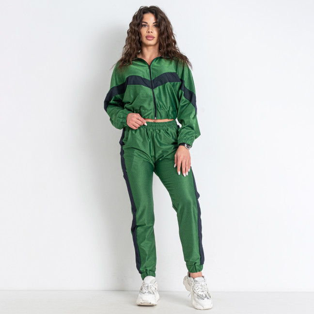 2534-7 зеленый женский спортивный костюм (4 ед. размеры норма: 42. 44. 46. 48) Спортивный костюм: артикул 1146556