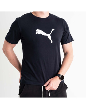 1366-2 СИНЯЯ футболка мужская с принтом (6 ед.размеры: M.L.XL.2XL.3XL.4XL)