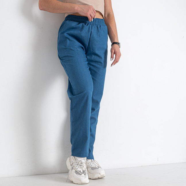 1108-22 синие женские брюки (4 ед. размеры норма: S. M. L. XL) Брюки: артикул 1146575