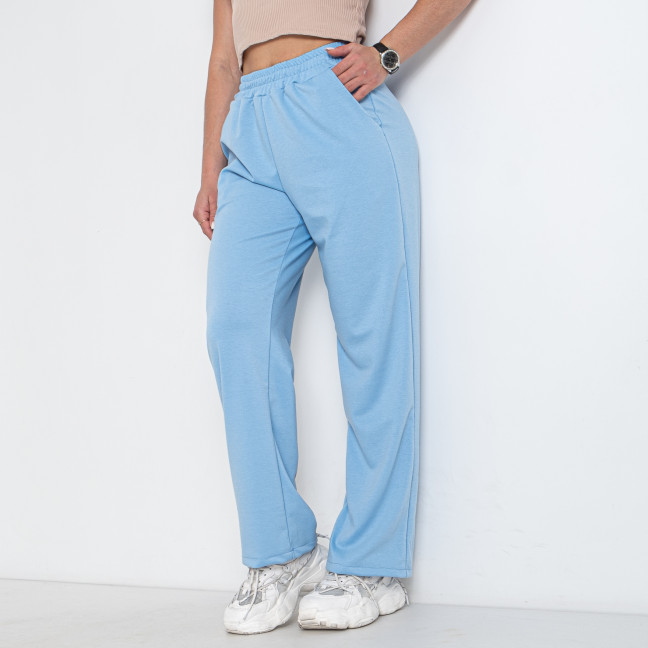 1103-22 голубые женские спортивные штаны клеш (4 ед. размеры норма: S. M. L. XL) Спортивные штаны: артикул 1146572