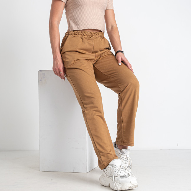 1193-9 светло-коричневые женские спортивные штаны (двунитка, 4 ед. размеры норма: S. M. L. XL) Спортивные штаны: артикул 1146567