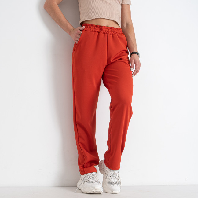 1109-8 красные женские спортивные штаны клеш (4 ед. размеры норма: S. M. L. XL) Спортивные штаны: артикул 1146577
