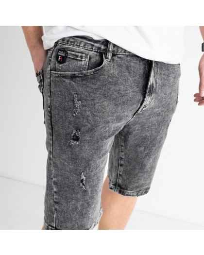 0801 New Jeans джинсовые шорты мужские серые стрейчевые (8 ед.размеры: 31. 32. 33. 34. 36. 38. 40. 42) New Jeans