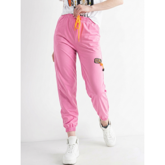 0016-444 розовые женские спортивные брюки (X&D, двунитка, 4 ед. размеры: S. M. M. XL) X&D : артикул 1162616
