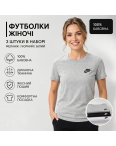 7729-992 три цвета женская футболка ( 100% хлопок, 3ед, размери норма: M. M. M) : артикул 1162771