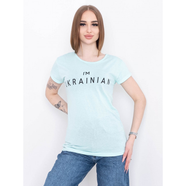 2213-77* бирюзовая женская футболка (ТУРЦИЯ, FAVORI, 100% коттон, 3 ед. размеры норма: S. M. L) выдача на следующий день                                           Favori: артикул 1153536