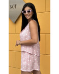 15800-50 розовый женский костюм (SARA, штапель, 4 ед. размеры полубатал: 46-48. 46-48. 50-52. 50-52): артикул 1147872
