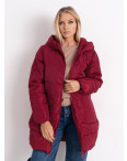 2876-53 бордовая женская куртка (синтепон, 3 ед. размеры батал: 3XL. 3XL. 3XL): артикул 1149572