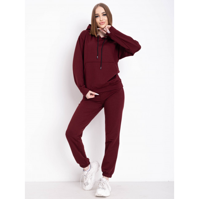 0530-99 БОРДОВЫЙ 5`th Avenue спортивный костюм женский из турецкой двунитки (3 ед. размеры : 42.44.46) демисезон 5`th Avenue: артикул 1133932