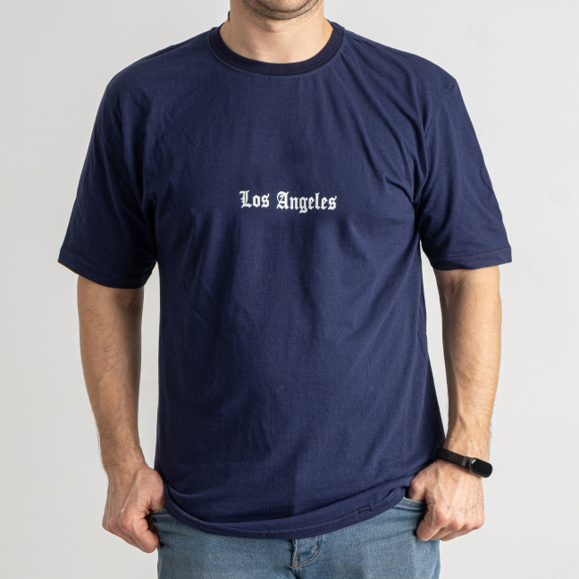 1589-2 синяя мужская футболка (4 ед. размеры батал: 2XL. 3XL. 4XL. 5XL) Alper: артикул 1143460