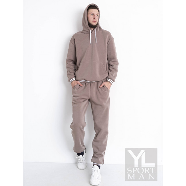 1002-133 мокко мужской спортивный костюм (YOLA, флис, 4 ед. размеры норма: M. L. XL. 2XL) YOLA: артикул 1151002